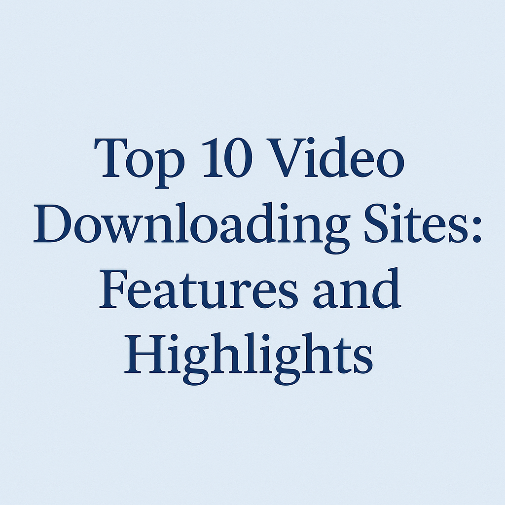 Top 10 Video Downloading Sites: Features and Highlights